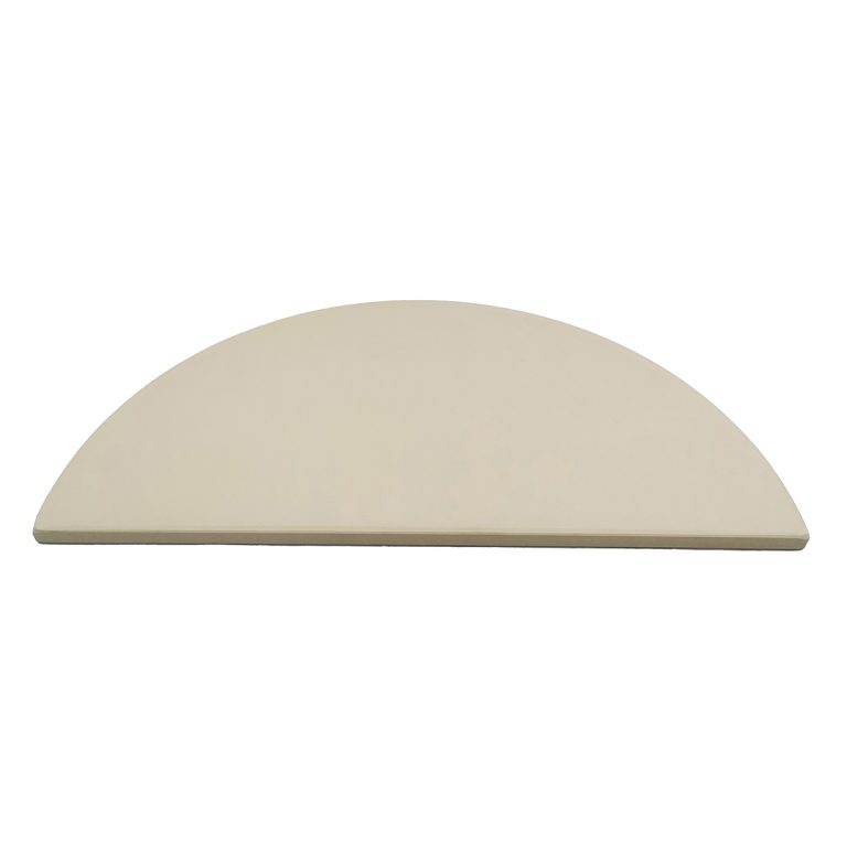 Glazed Semi-Circular BBQ Stone - Best for Round Flame Grills