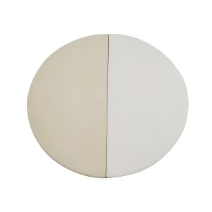 Glazed Semi-Circular BBQ Stone - Best for Round Flame Grills
