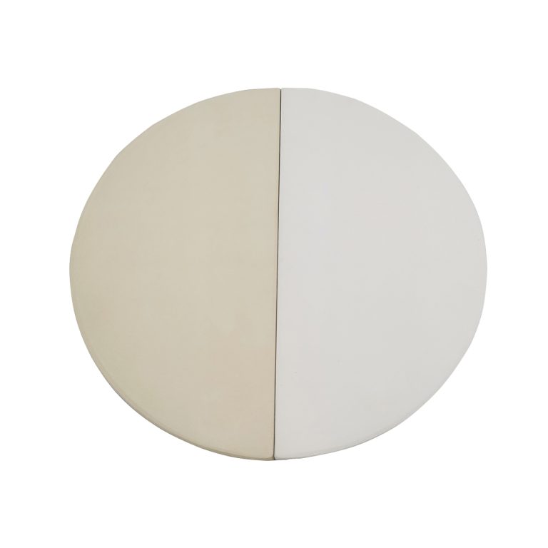 Glazed Semi-Circular BBQ Stone - Best for Round Flame Grills