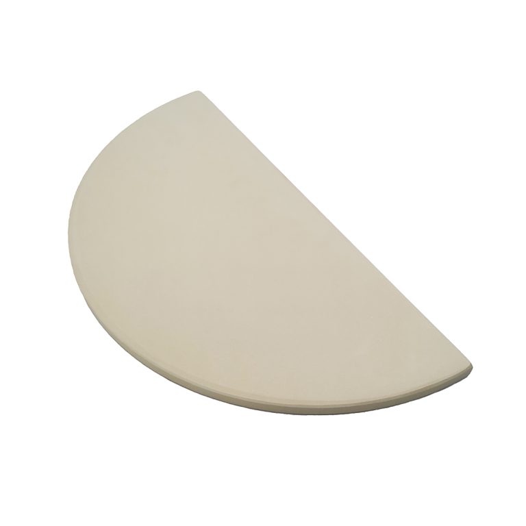 Glazed Semi-Circular BBQ Stone - Best for Round Flame Grills