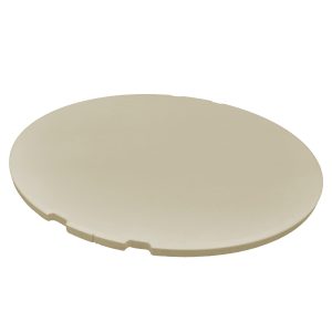 Pizza Stone, Rounded Right Angle Fluted Glazed Pizza Stone