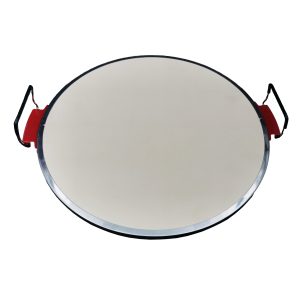 Round Pizza Stone with Metal Handle.Pizza Stone