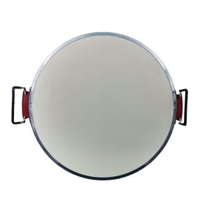 Round Pizza Stone with Metal Handle.Pizza Stone