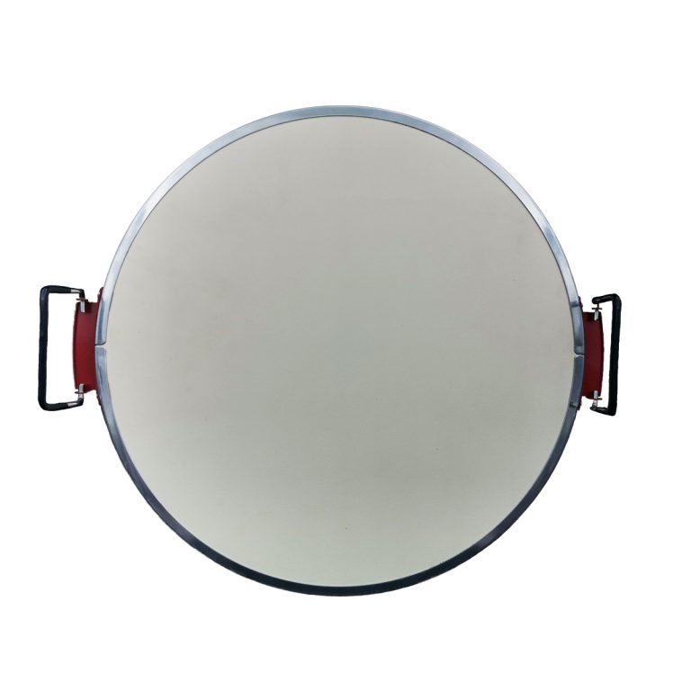 Round Pizza Stone with Metal Handle.Pizza Stone